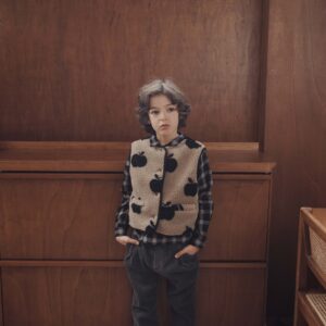 VESTE SANS MANCHES SHERPA POMMES