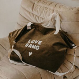 SAC CABAS VELOURS LOVE GANG