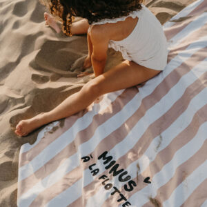 SERVIETTE MINUS A LA FLOTTE ROSE